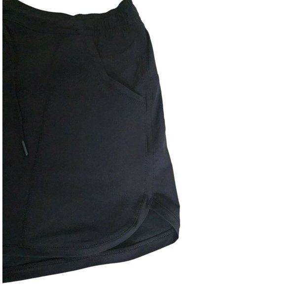 Lands' End Sport Women's Athletic Workout Sports Running Shorts Navy Blue Sz 12 - Picture 4 of 10